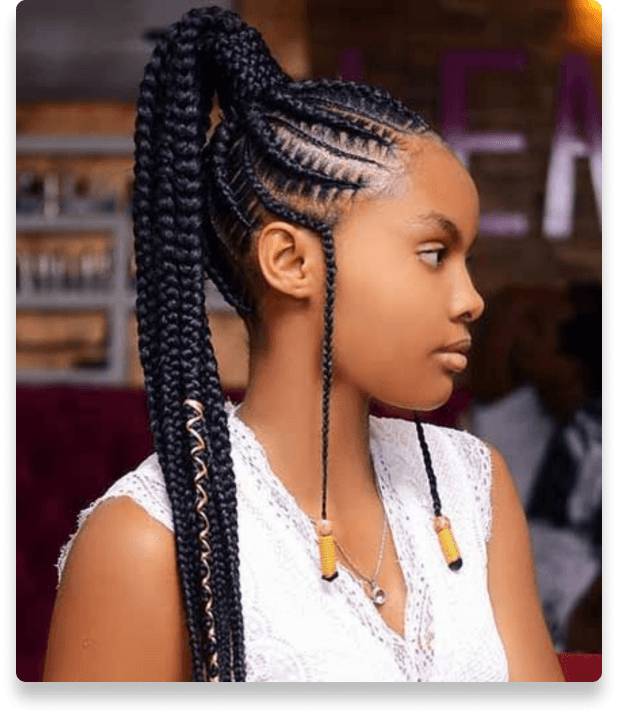 Cornrow Updo Preview